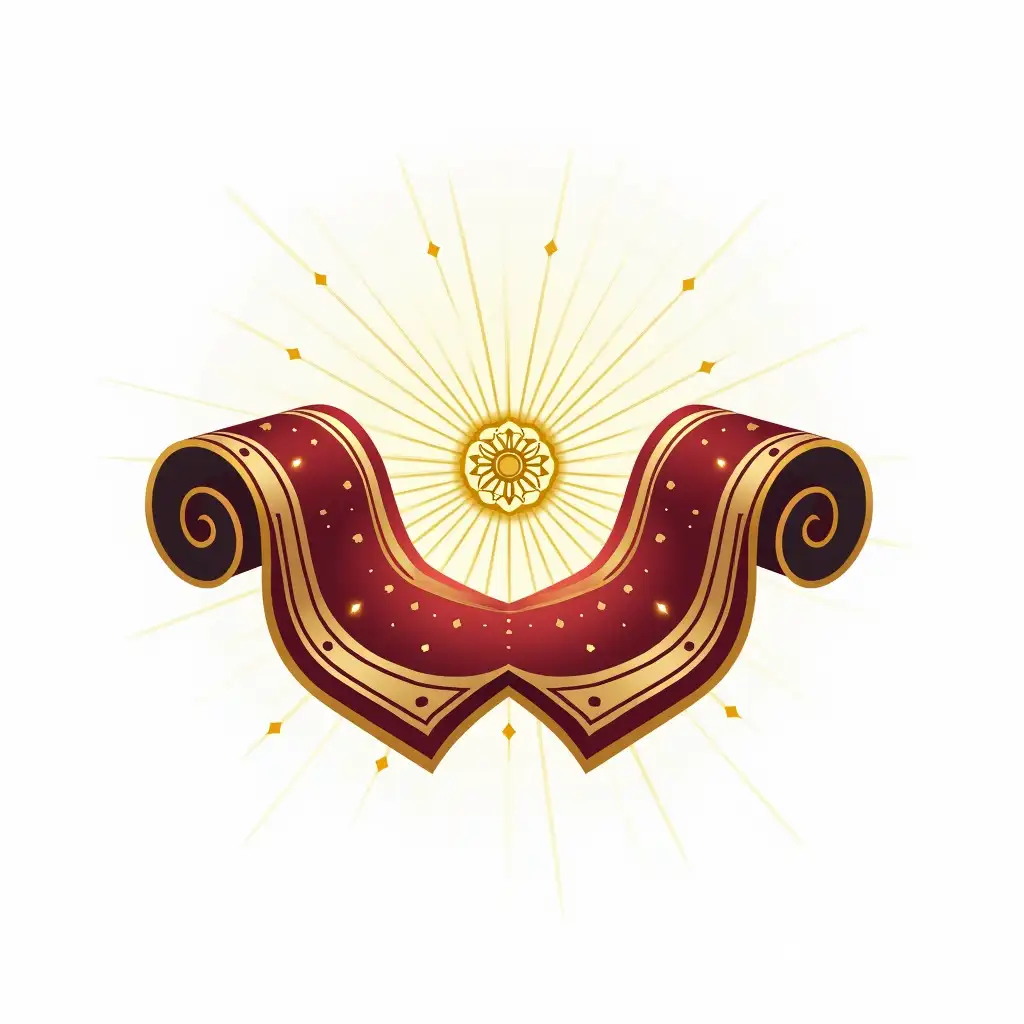 Modern-Persian-Carpet-Logo-with-Golden-Medallion-and-Digital-Elements