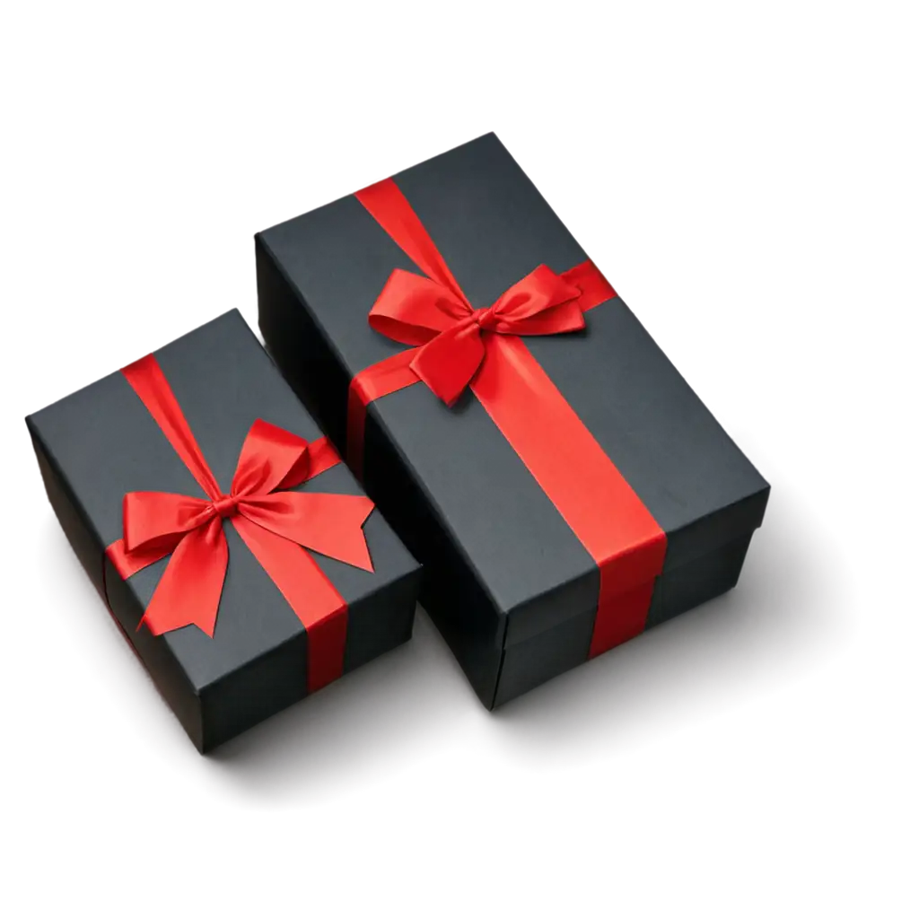 Elegant-Black-Gifts-with-Red-Bow-PNG-for-Holiday-and-Gift-Packaging-Design