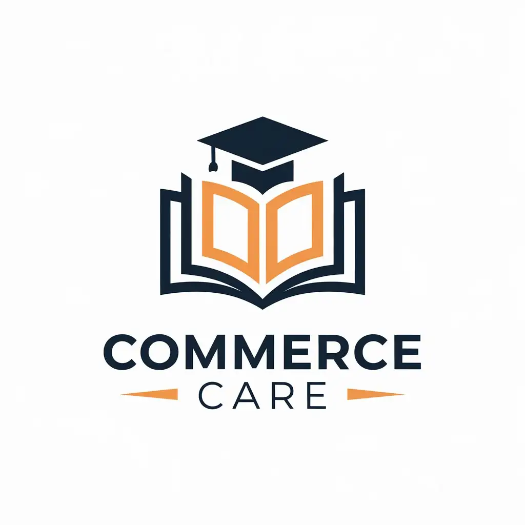 LOGO Design for Commerce Care Educational Moderate Theme for Education Industry with Clear Background