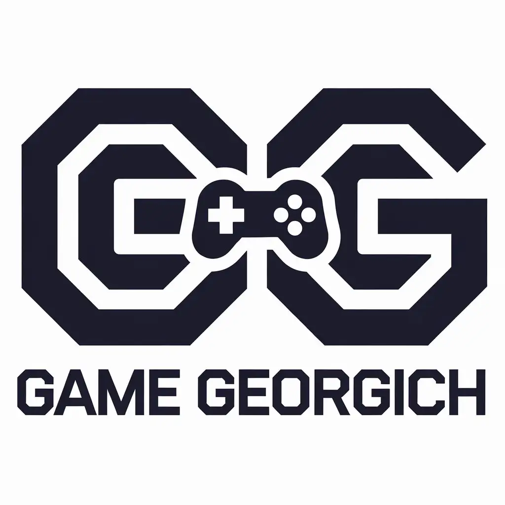 LOGO Design For Game Georgich Minimalist Letters Emblem for Tech Industry