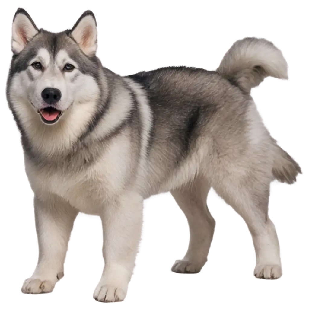 Alaskan-Malamute-Dog-Full-Body-PNG-HighQuality-Transparent-Image-for-Versatile-Use