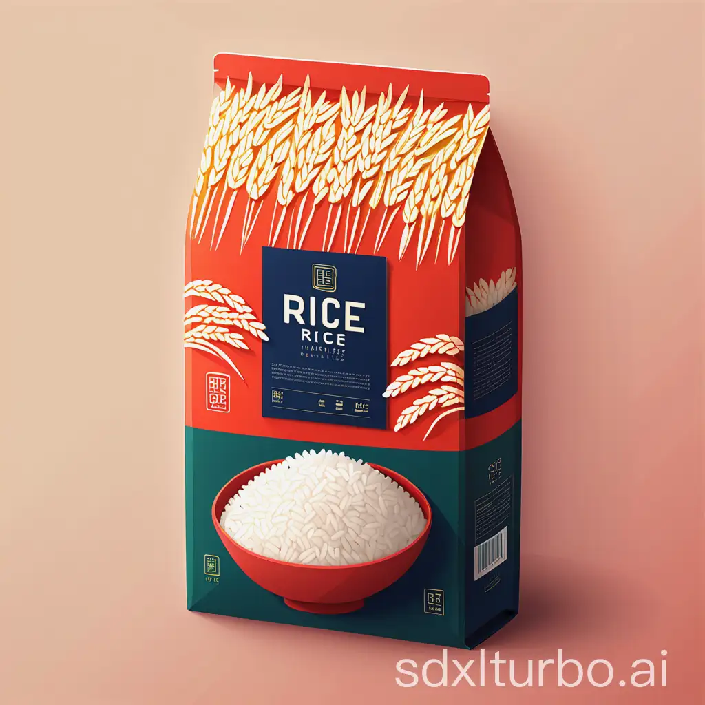 Bright-and-Distinctive-Rice-Packaging-Design-in-National-Style