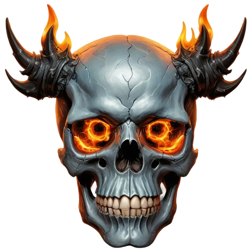 HighQuality-PNG-of-a-Fiery-Skull-Detailed-Digital-Fantasy-Art