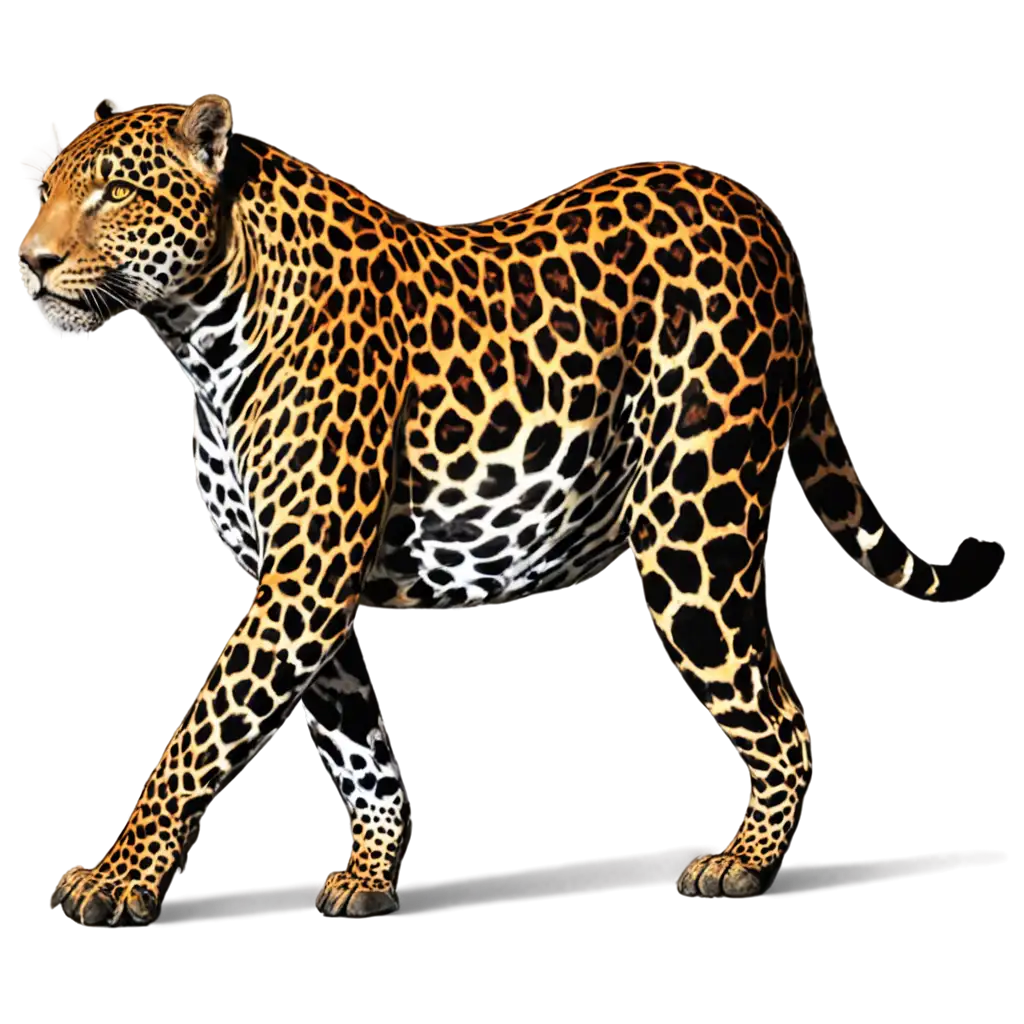 Painted-Jaguar-Walking-PNG-Image-Majestic-Wildlife-Art-in-High-Quality