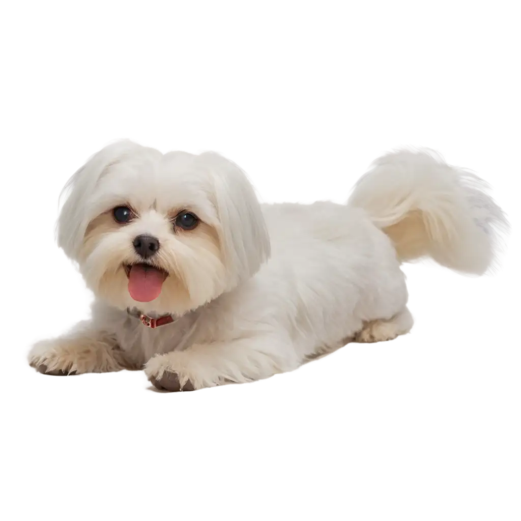 Stunning-Maltese-Dog-Lying-Down-PNG-Image-for-HighQuality-Visual-Content