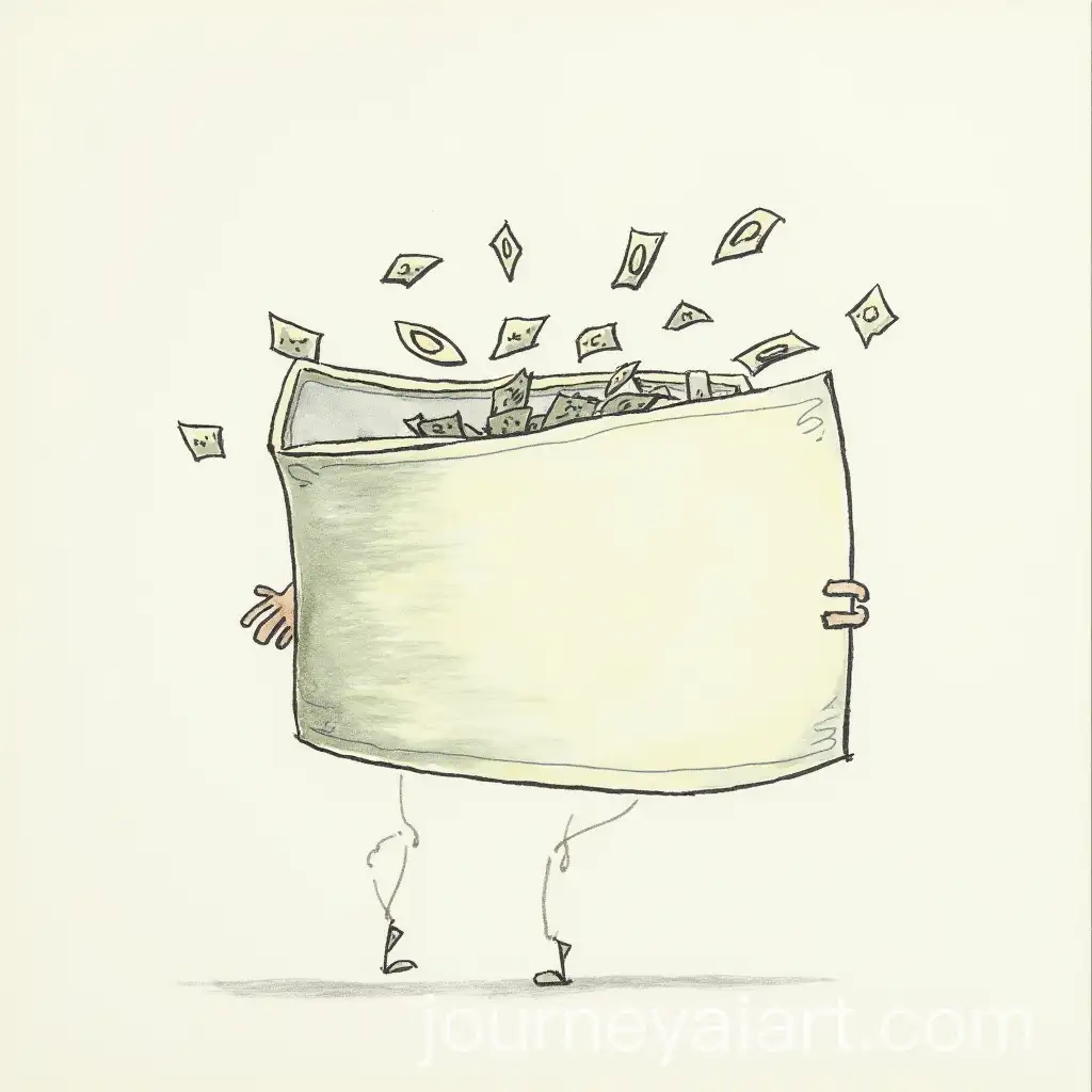 Blank-Bank-Note-Scattered-into-Dashes