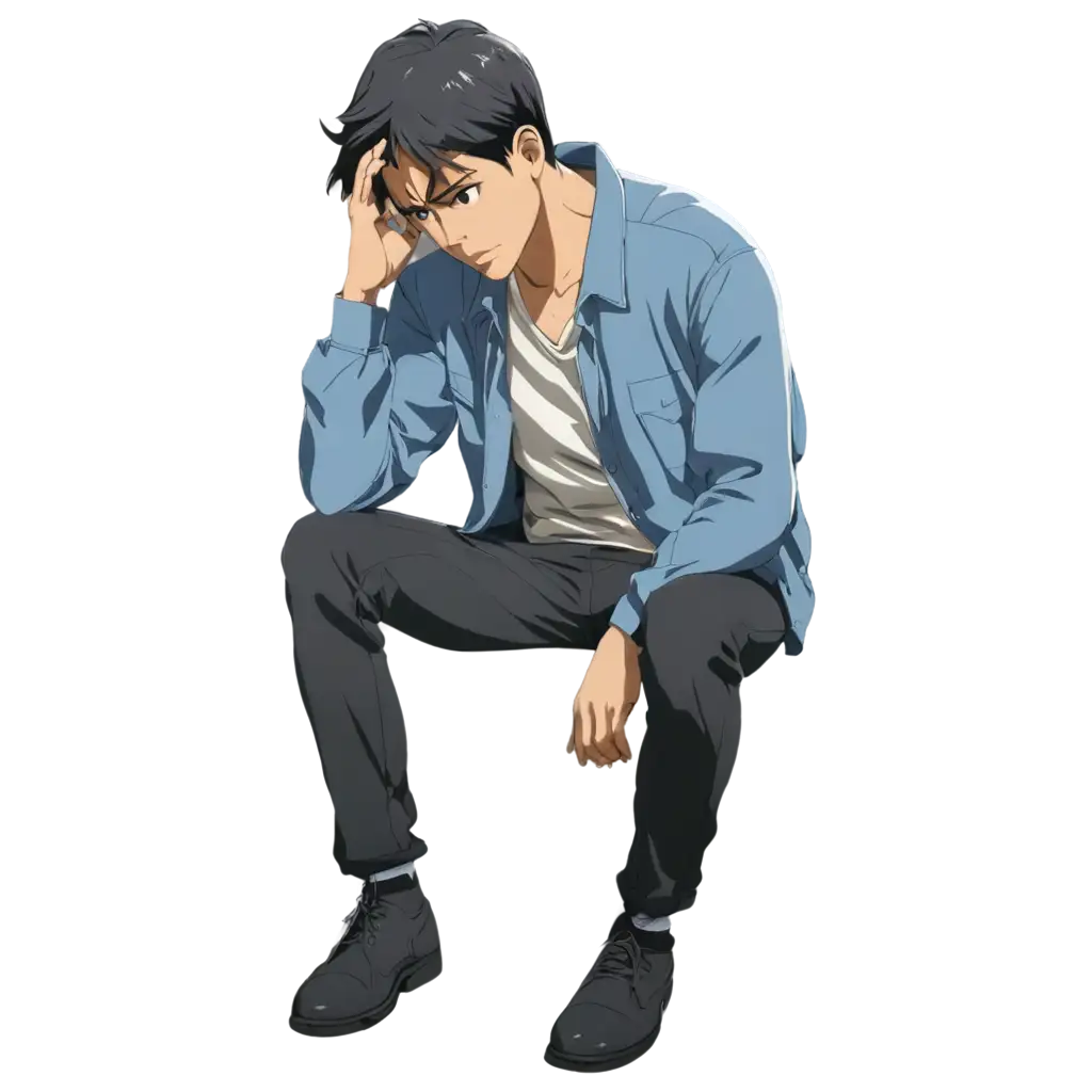 Sad-Man-Deep-in-Thought-PNG-Anime-Style-Artwork-for-Emotional-Expression