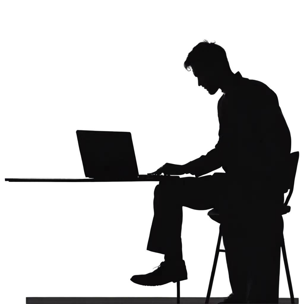 Computer-Silhouette-PNG-Enhancing-Digital-Creativity-with-Clear-and-Detailed-Silhouettes