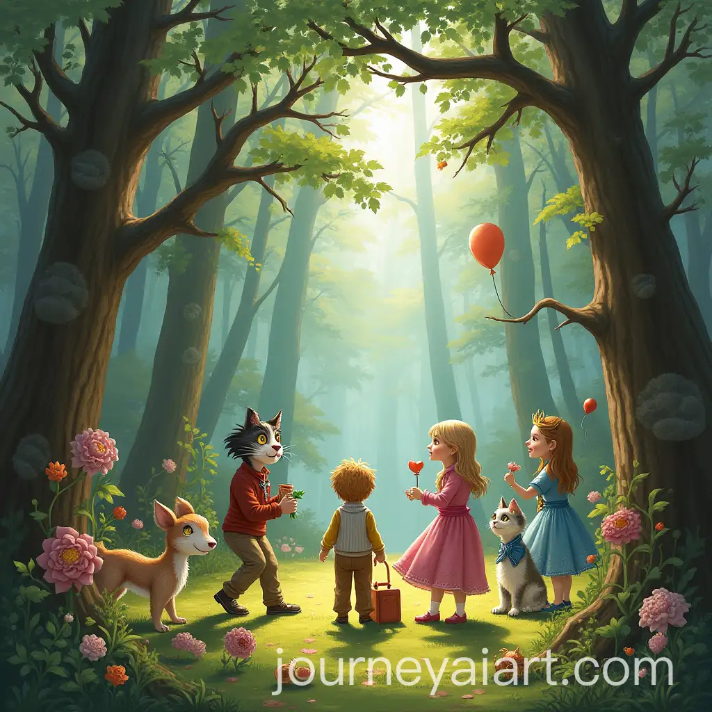 Whimsical-Adventure-Through-a-Surreal-Forest-Tea-Party
