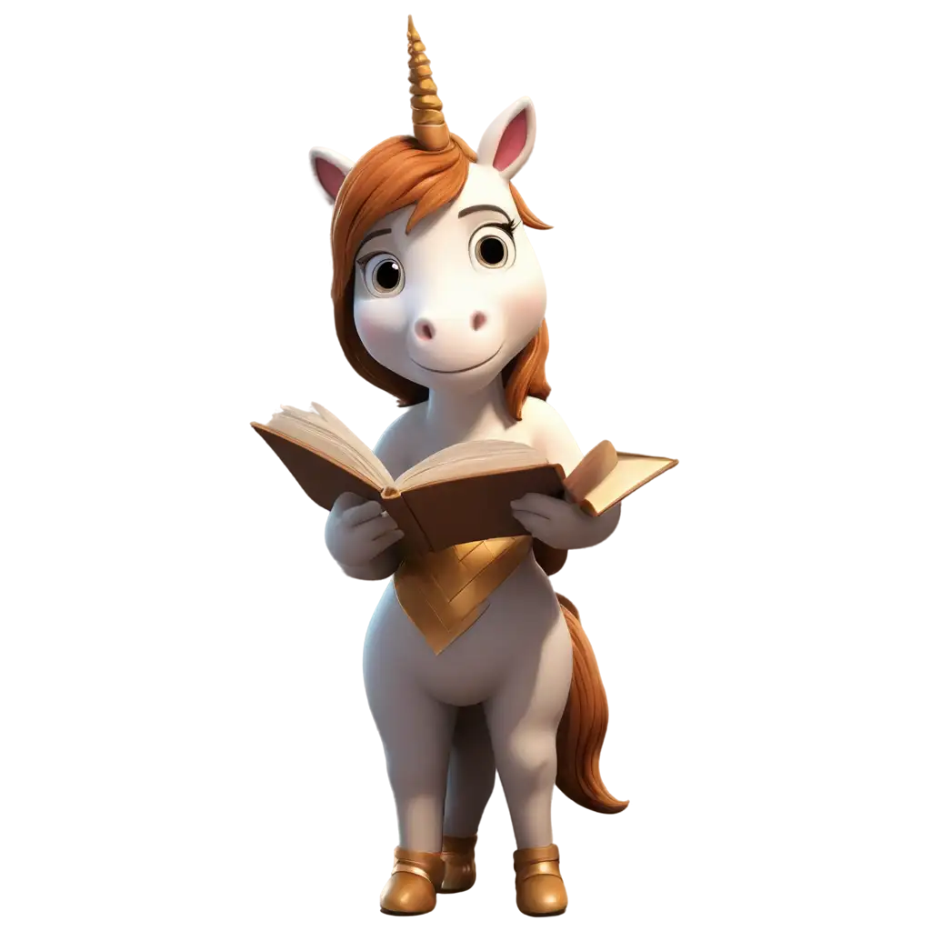 Cartoon-Unicorn-Studying-PNG-Image-Sparking-Imagination-with-Whimsical-Learning