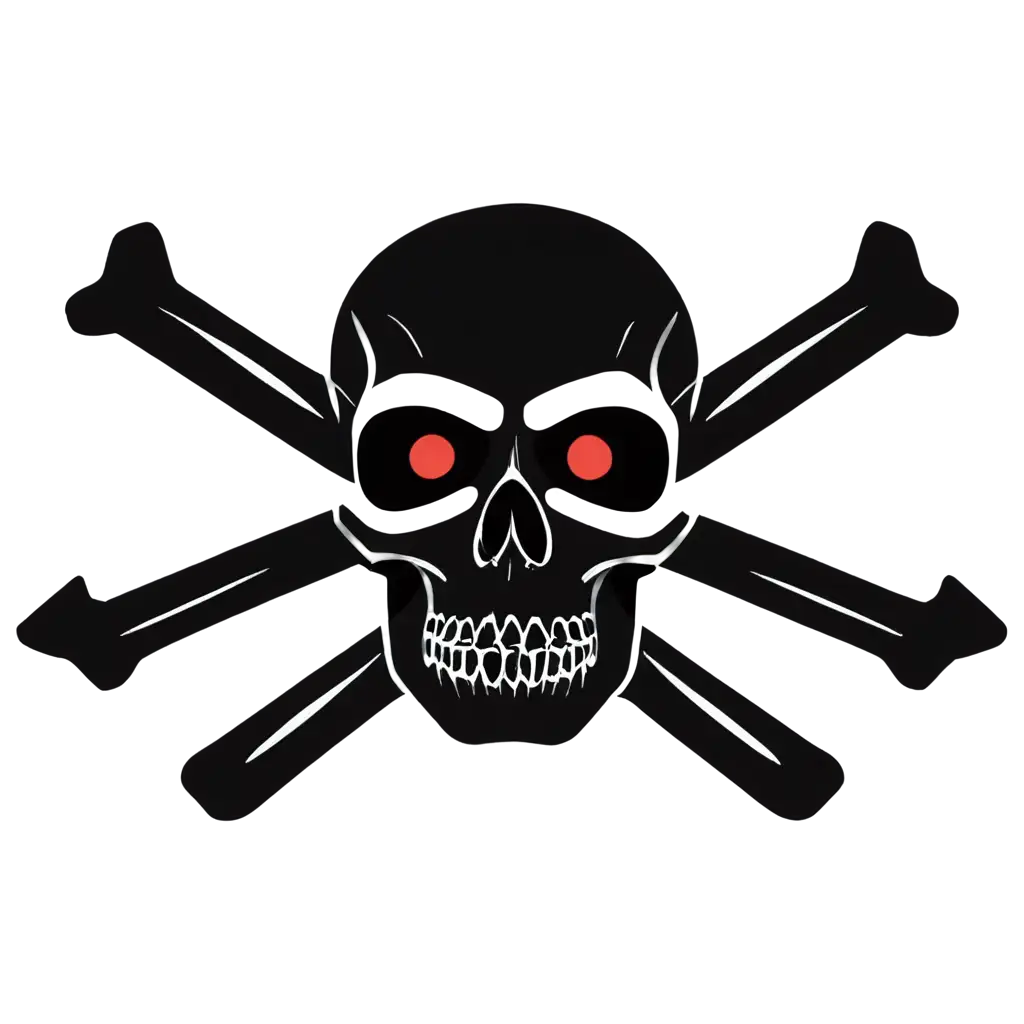 SkullPNG-Image-Usage-Analysis-and-Crossbones-with-Red-Eyes-PNG-Image-Perfect-for-Iconography-and-Design