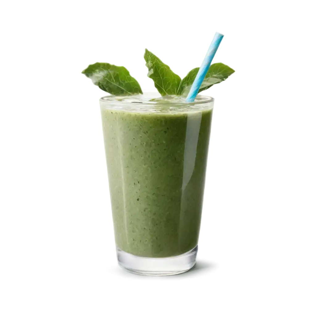 Vibrant-PNG-Image-of-a-Green-Smoothie-with-Fresh-Ingredients