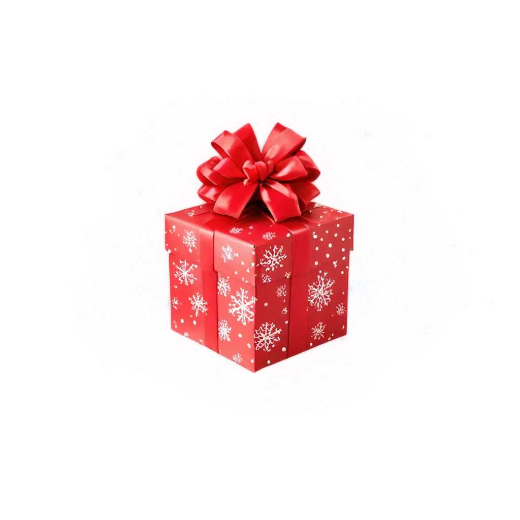 HighQuality-PNG-of-a-Red-New-Years-Gift-Box-with-Snowflakes-and-a-Bow