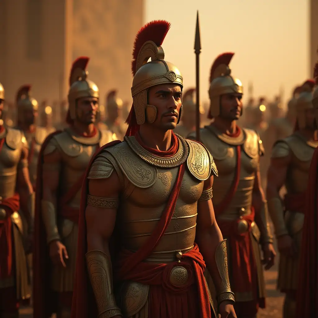 Soldiers of the Akkadian Empire 4,000 years agoUltra photorealCinematic lighting