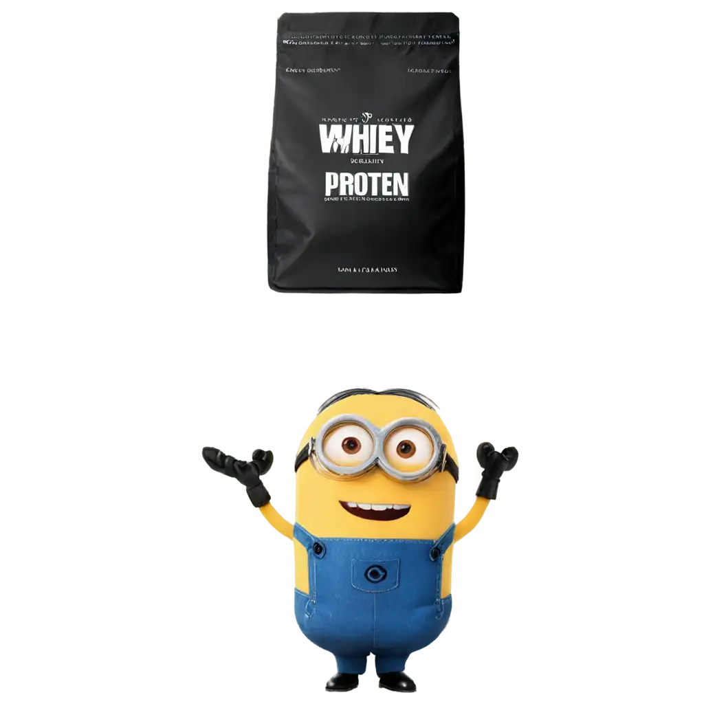 PNG-Image-of-Whey-Protein-Bag-AlpenPower-Merged-with-Minion-Enhance-Your-Fitness-and-Fun