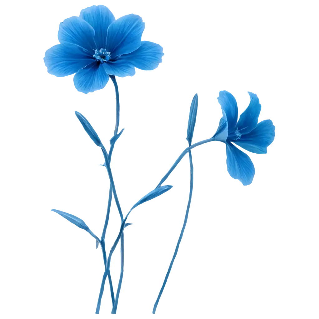 Blue-Flower-PNG-HighQuality-Transparent-Image-for-Versatile-Use