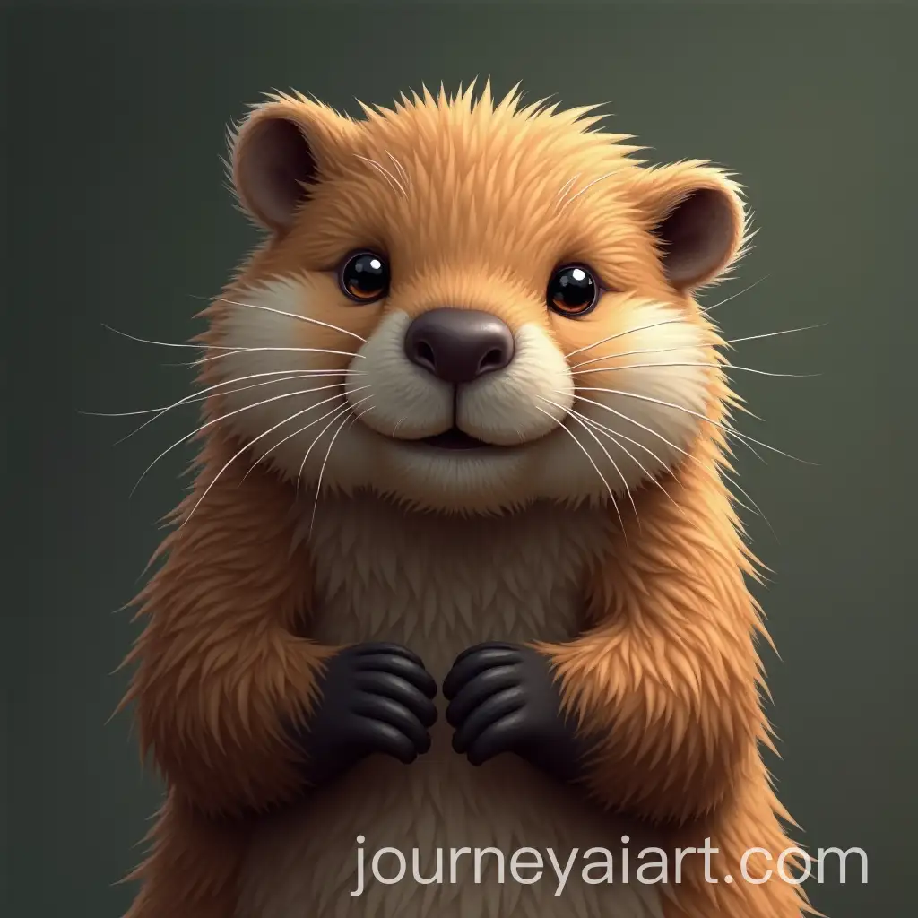 Cute-and-Friendly-Beaverlike-Species-Portrait-in-Stellaris-Universe