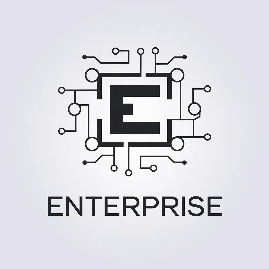 LOGO-Design-for-Enterprise-Minimalistic-Style-with-Tech-Industry-Appeal