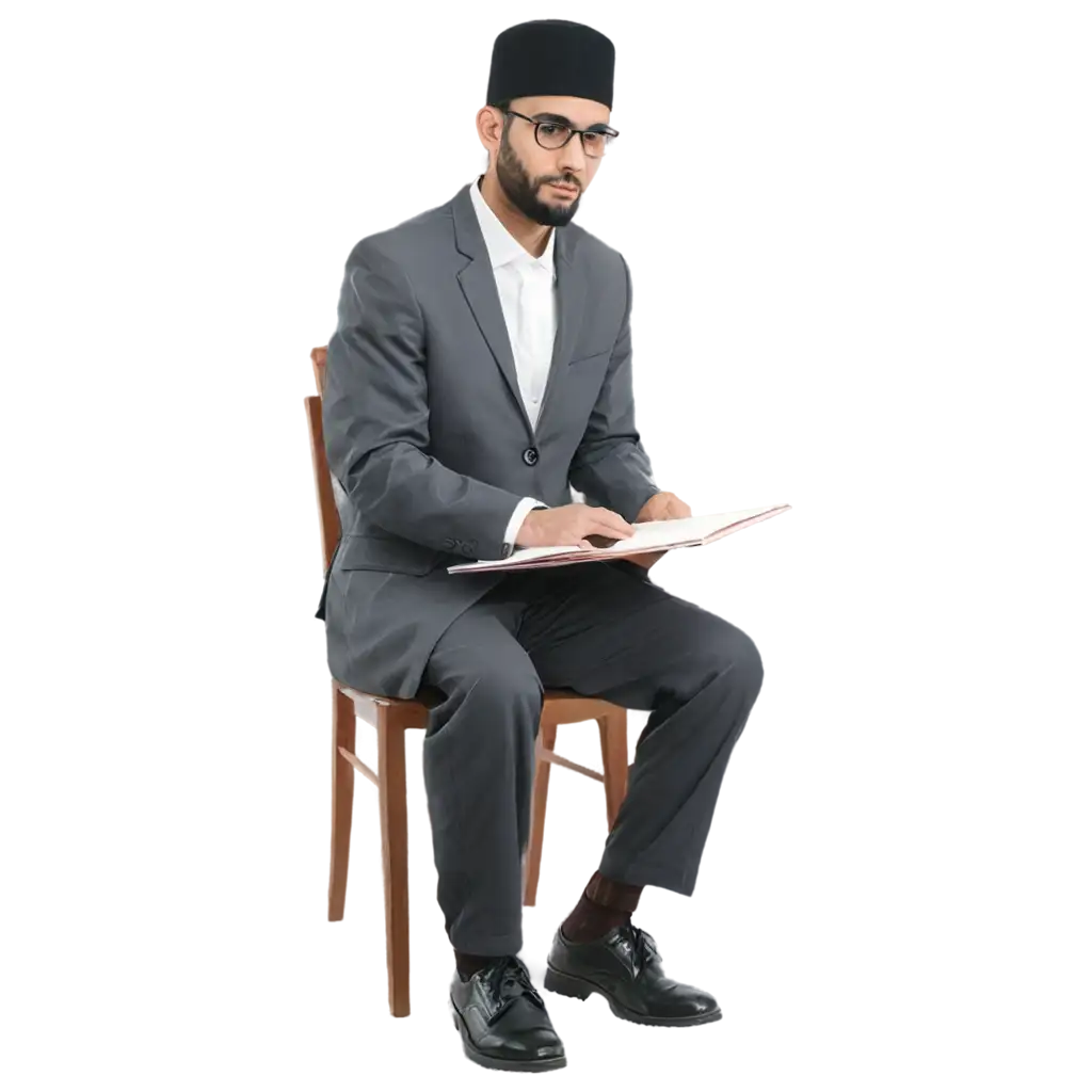 HighQuality-PNG-Image-of-Muslim-Men-Teacher-Sitting-on-Chair