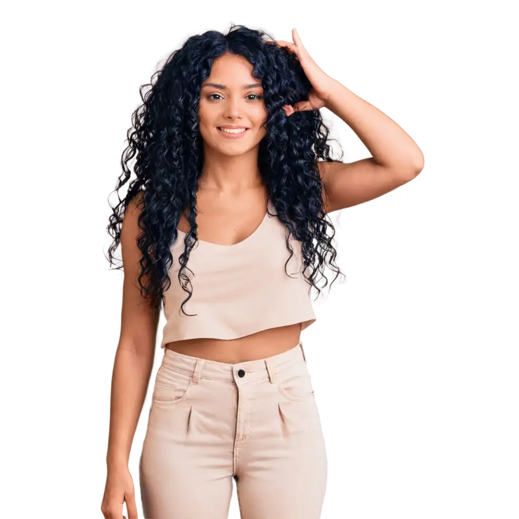 Beautiful-Curly-Black-Hair-PNG-Image-for-Stunning-Visuals-and-Graphics