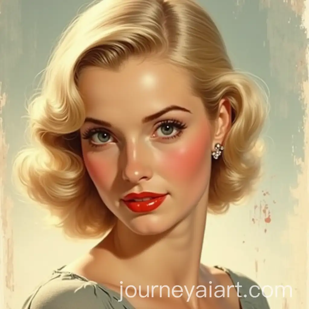 1940s-Style-Portrait-of-a-Beautiful-Blonde-Woman-in-Classic-Andrew-Loomis-Style