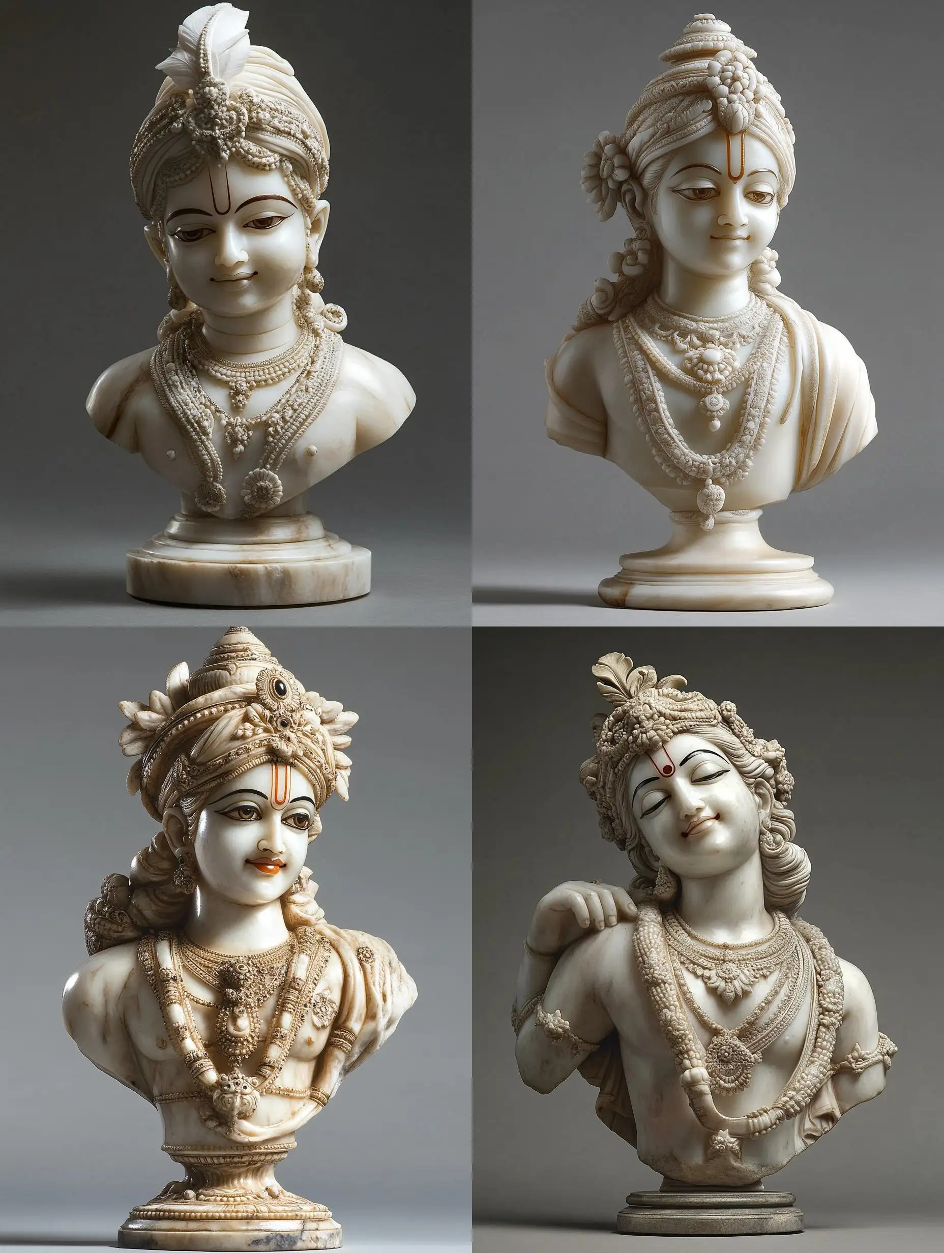 Marble-Bust-of-Lord-Krishna-in-Classical-Sculpture