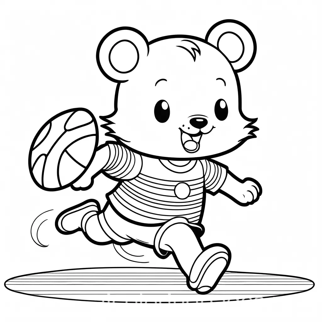 Cartoon-Animal-Playing-Rugby-Coloring-Page