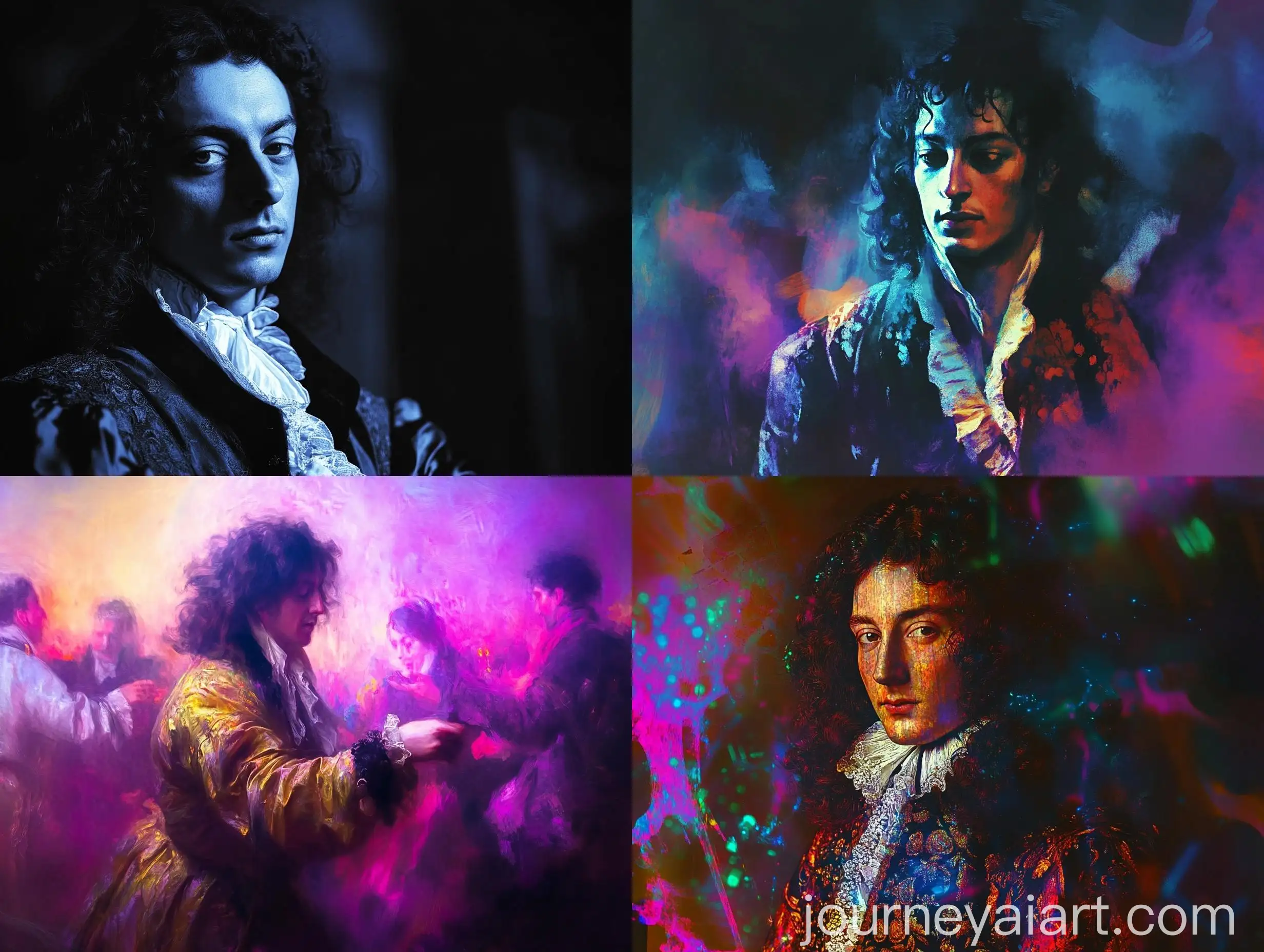 Henry-Purcell-on-Techno-Rave-Party-Dramatic-CoolToned-Portrait