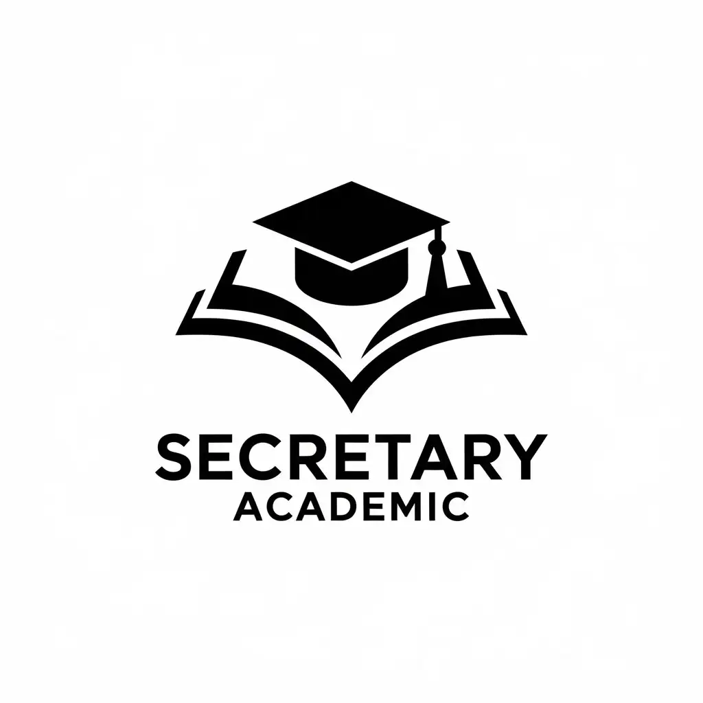 LOGO Design for Secretary Academic Vector Design Featuring Academia Symbolism for Education Industry