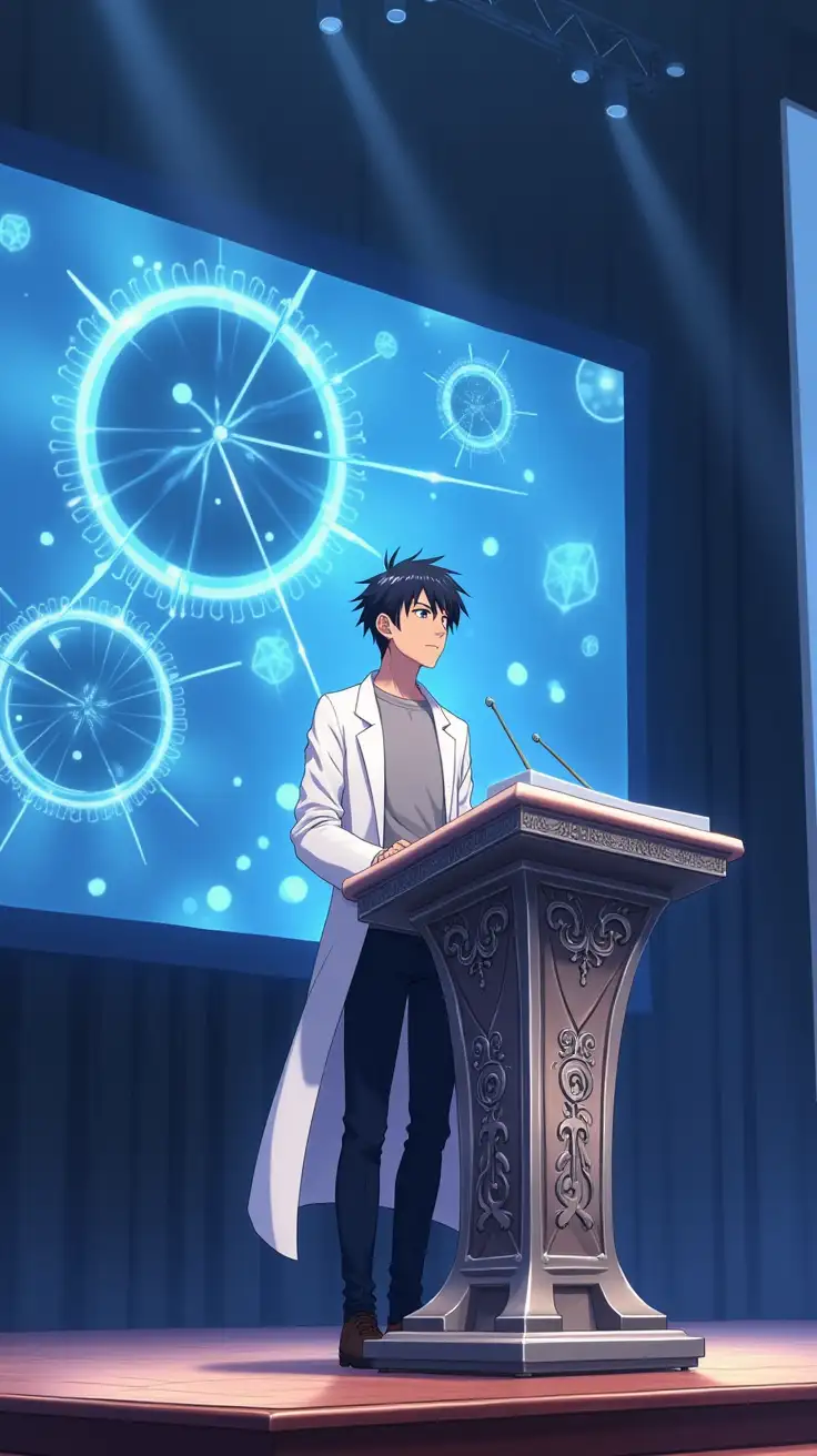 Scientist-Kaito-Presents-Groundbreaking-Research-on-Stage