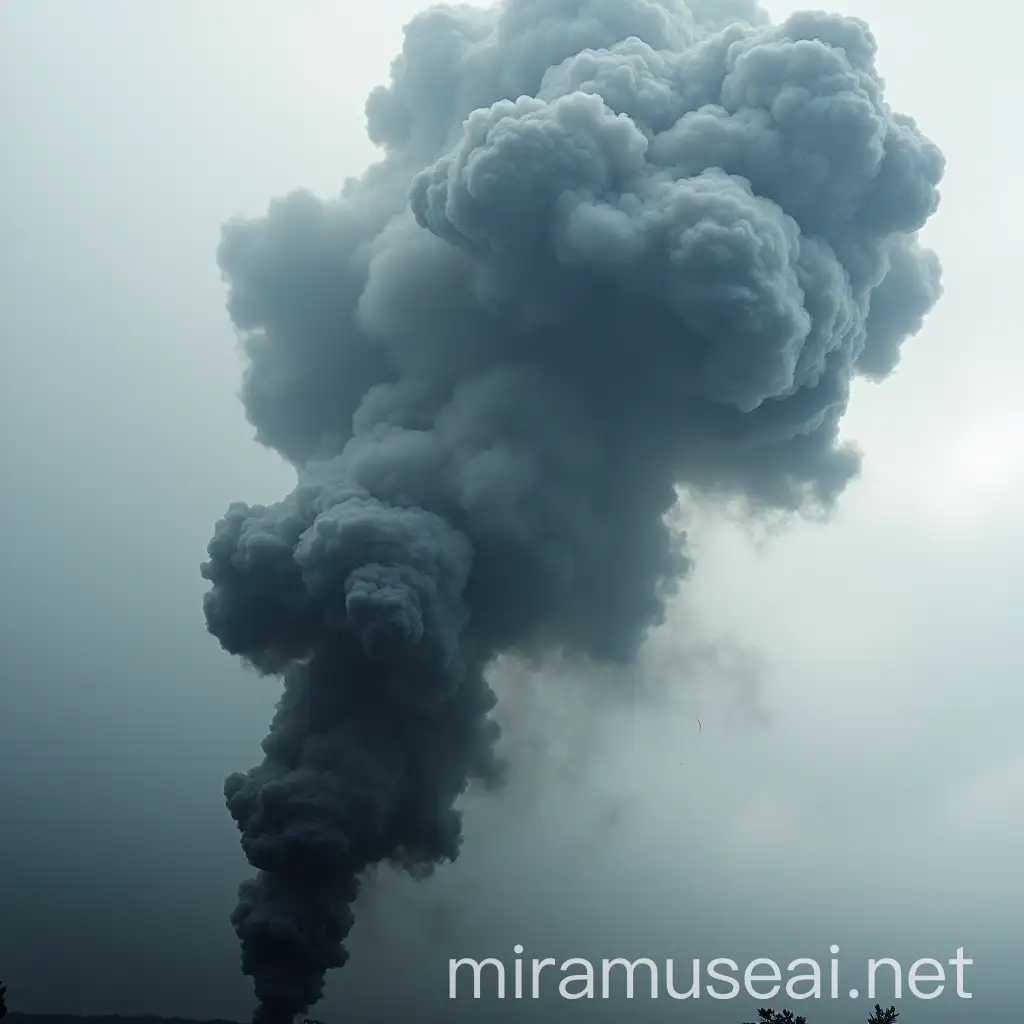 Ethereal Rainfall Creating InkLike Clouds and Smoke