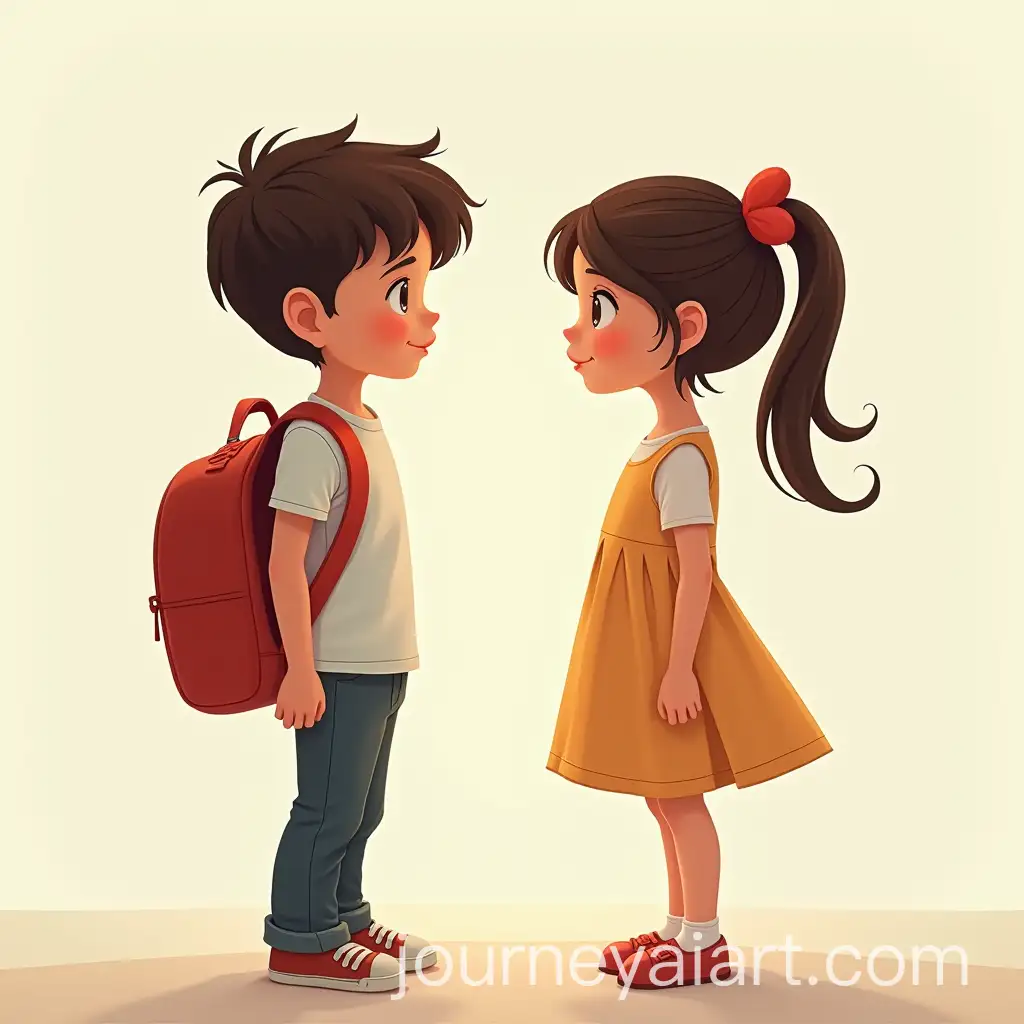 Portraits-of-a-Boy-and-Girl-Facing-Forward-in-CloseUp-Shots