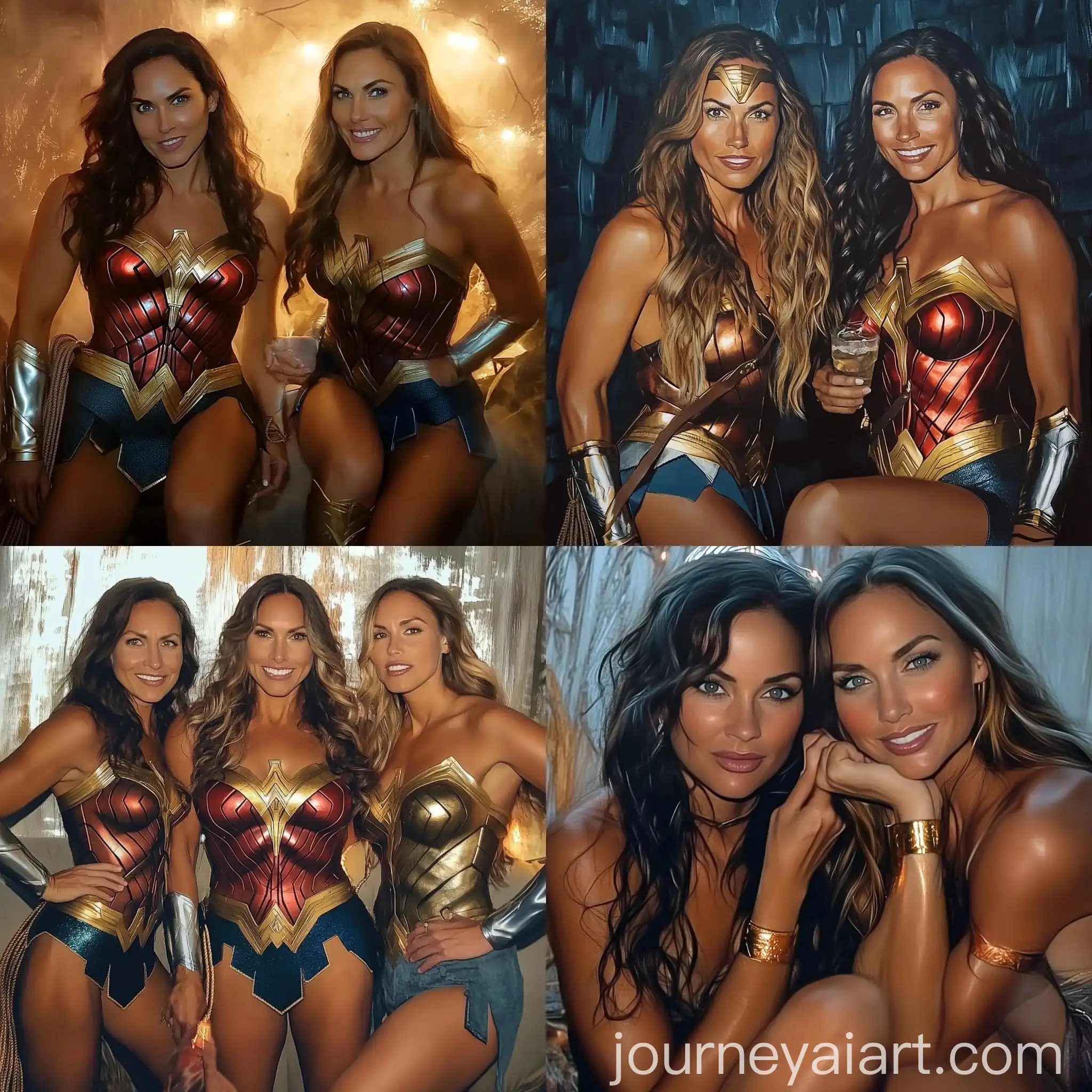 Powerful-Women-in-Colorful-Costumes-Fighting-Evil-Robots