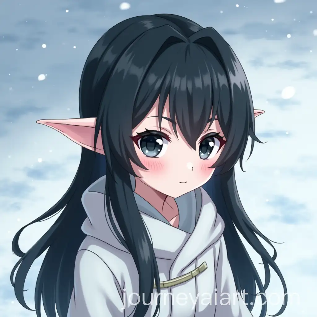 Elven-Girl-in-a-Snowy-Fantasy-Setting