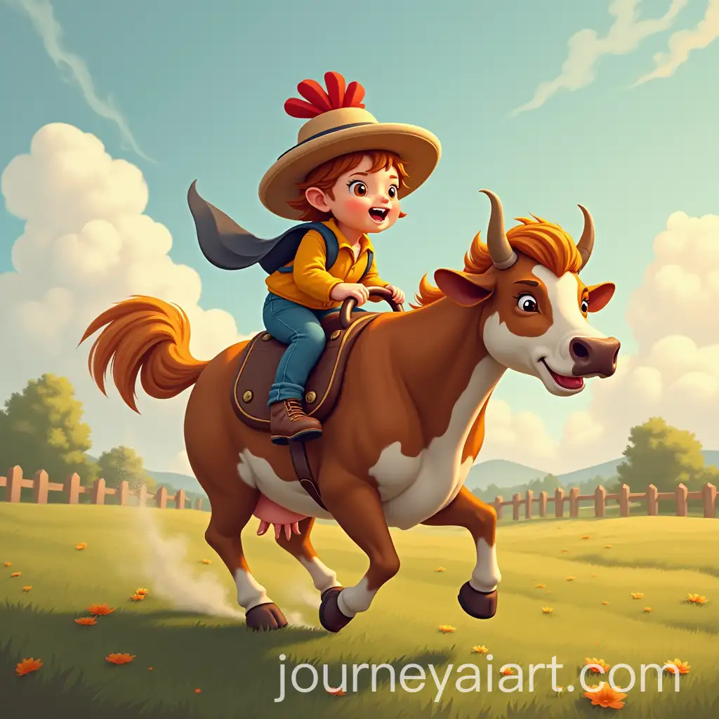 Farmyard-Fiasco-Chicken-Riding-a-Cow