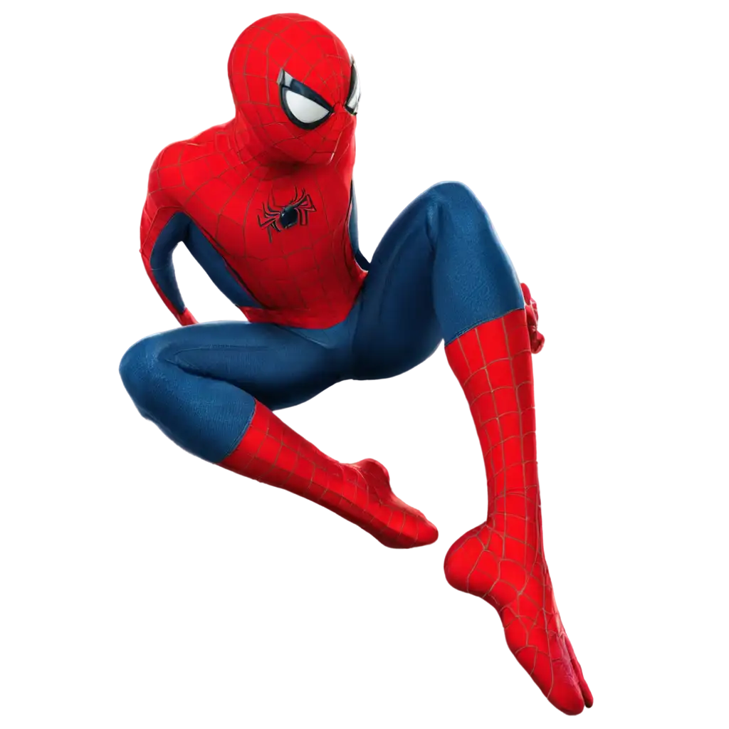 Spider-Man-on-the-Chair-PNG-Image-for-Creative-Projects