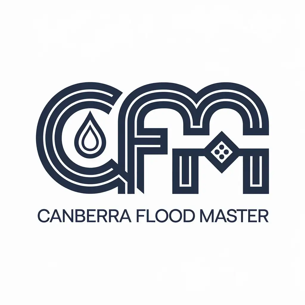 LOGO Design for Canberra Flood Master Professional and Clear Vector Logo for Real Estate Industry