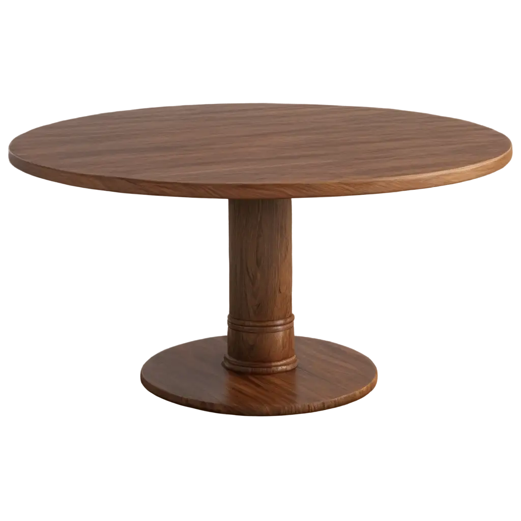 HighResolution-Wooden-Round-Table-PNG-Image-Photorealistic-8k-Octane-Render-for-Stunning-Clarity