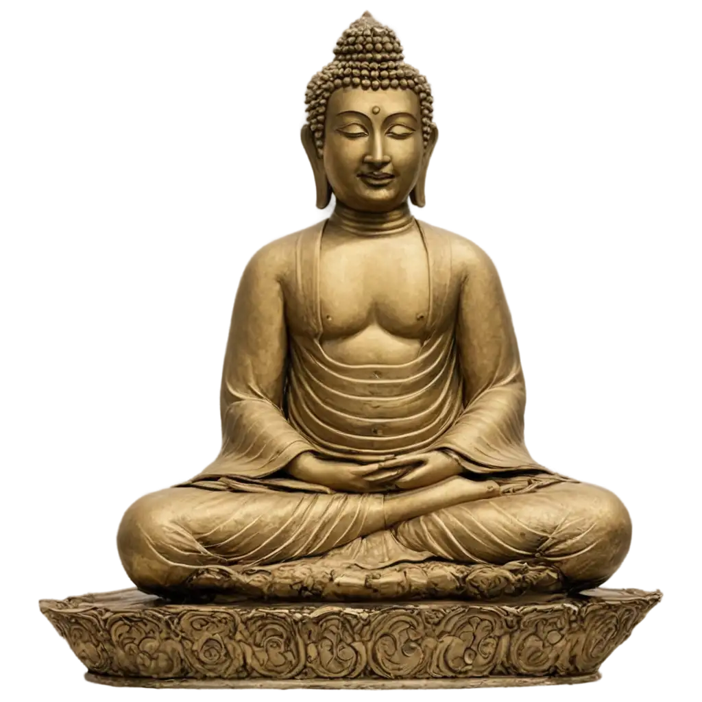 Buddha-Standing-on-a-Mountain-HighQuality-PNG-Image-for-Spiritual-and-Artistic-Purposes