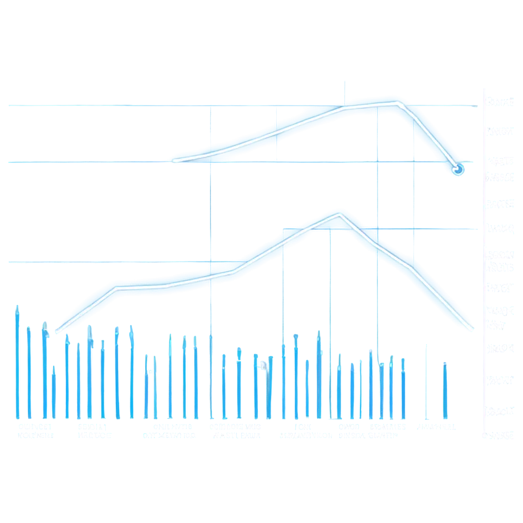 Transparent-PNG-Business-Analytics-Charts-with-Glowing-Blue-Edges-and-White-Data-Points