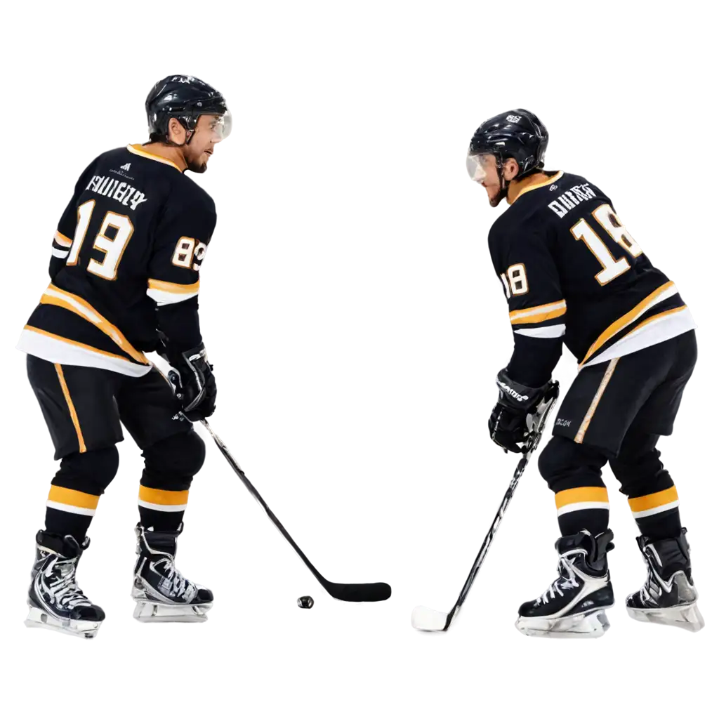 HighQuality-PNG-Image-of-Two-Hockey-Players-Facing-Each-Other-with-Sticks-During-Game