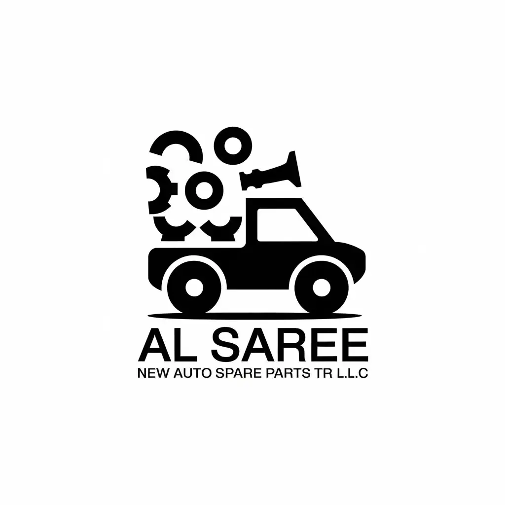 LOGO Design for Al Saree New Auto Spare Parts Tr LLC Vehicle Symbol Automotive Industry Focus