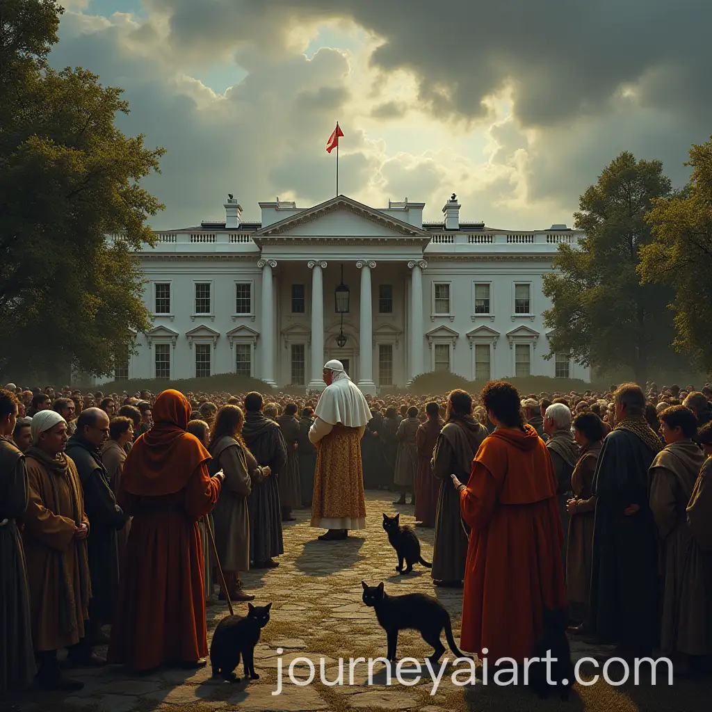 Medieval-European-Village-Scene-with-Ominous-Clouds-and-Pope-Gregory-IX-Watching