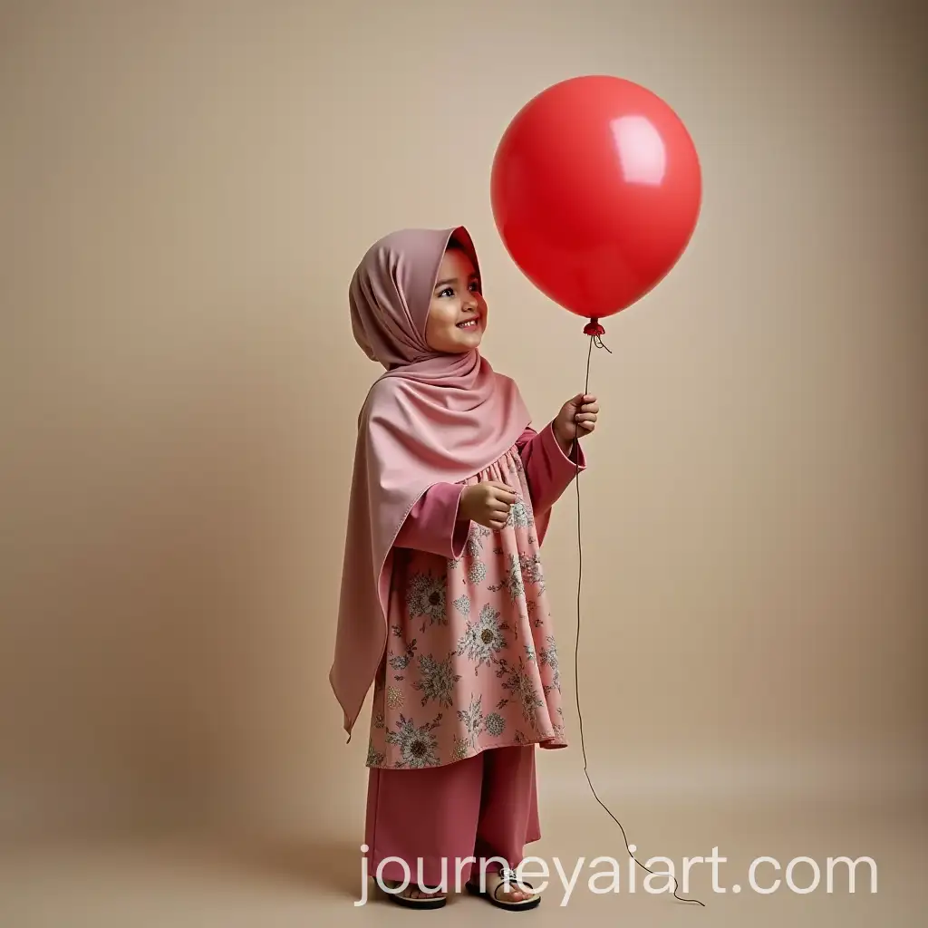 Girl-in-Hijab-Releasing-Balloon-on-Eid-Celebration