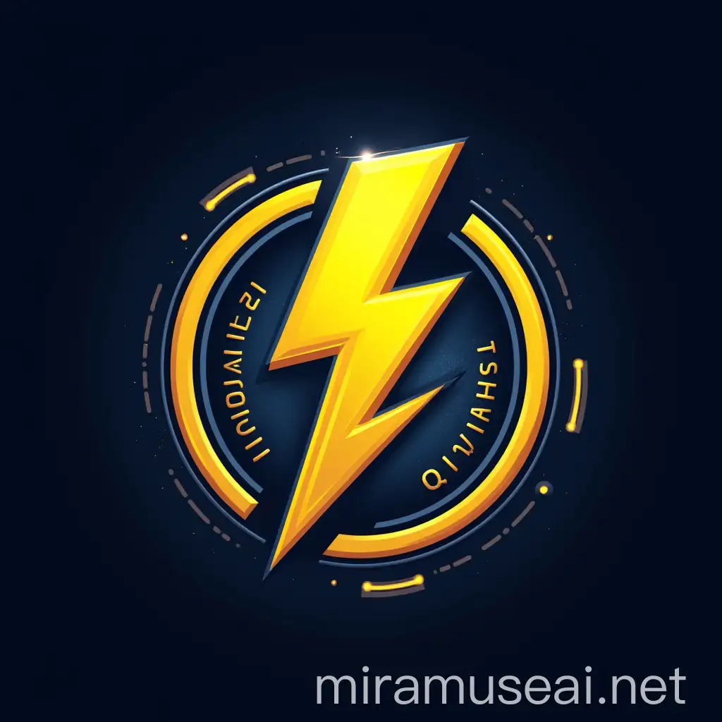 Dynamic Lightning Bolt Logo Design for ThunderClap Quiz