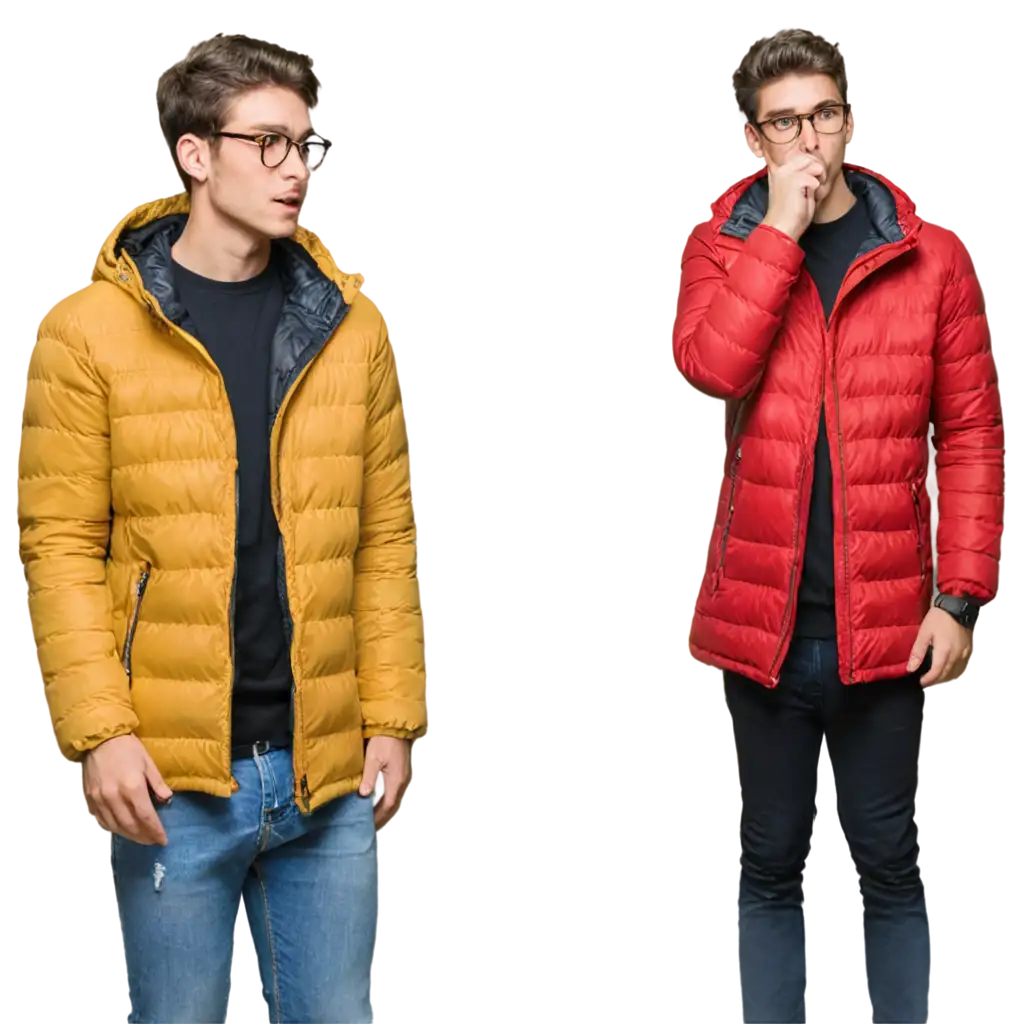 Mens-Puffer-Jackets-in-Two-Separate-Colors-PNG-HighQuality-and-Versatile