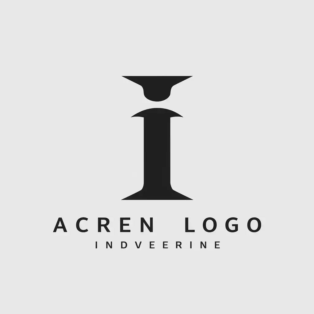 a logo design,with the text "I", main symbol:I,Minimalistic,be used in Others industry,clear background