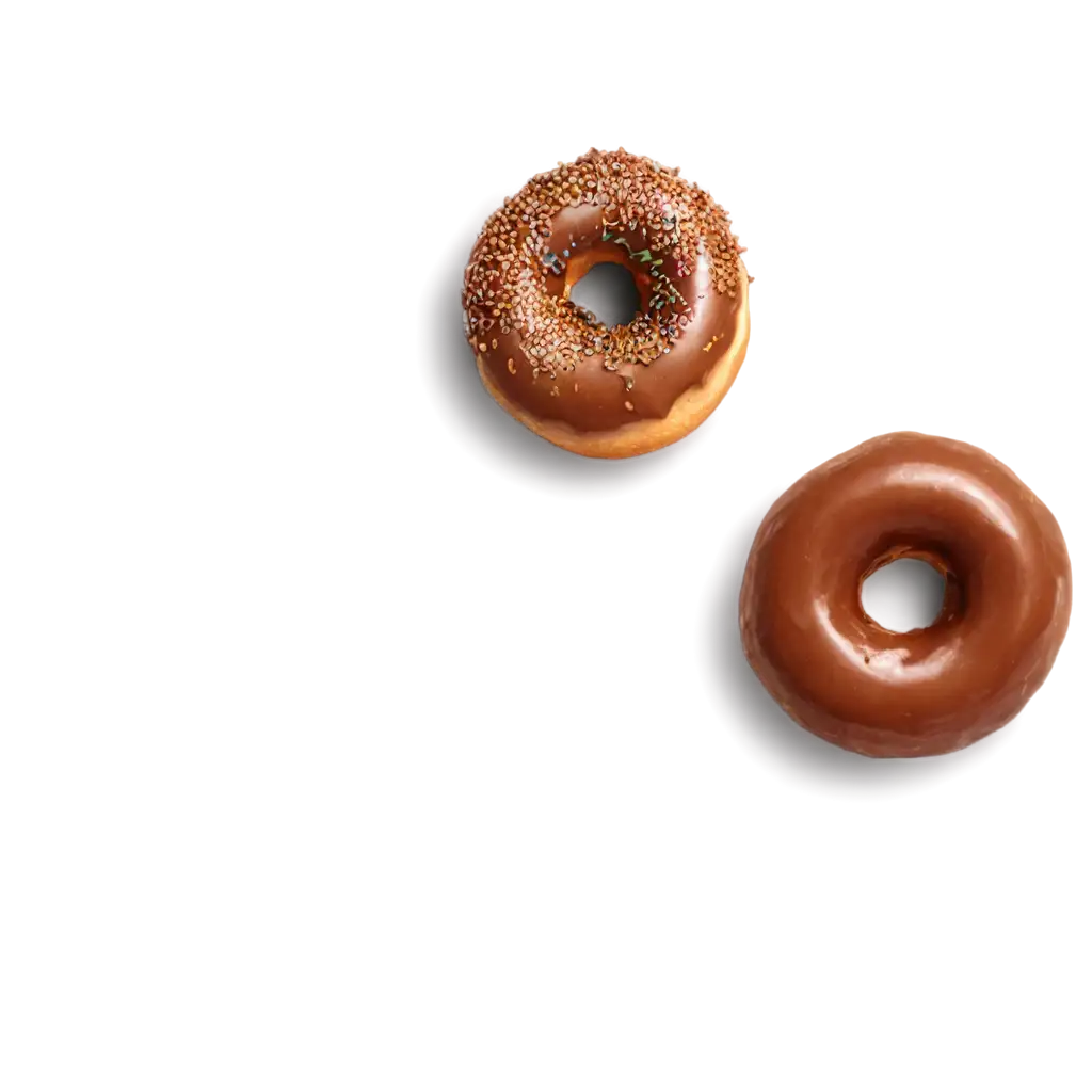 Brown-Donut-on-Plate-PNG-Image-for-HighQuality-Visuals