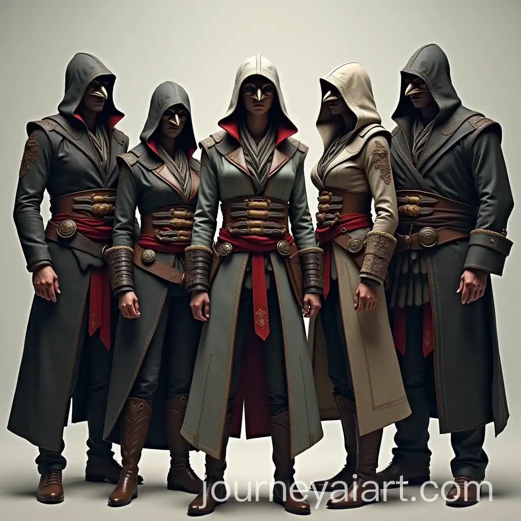 Assassins-CreedInspired-Team-in-Bird-Masks