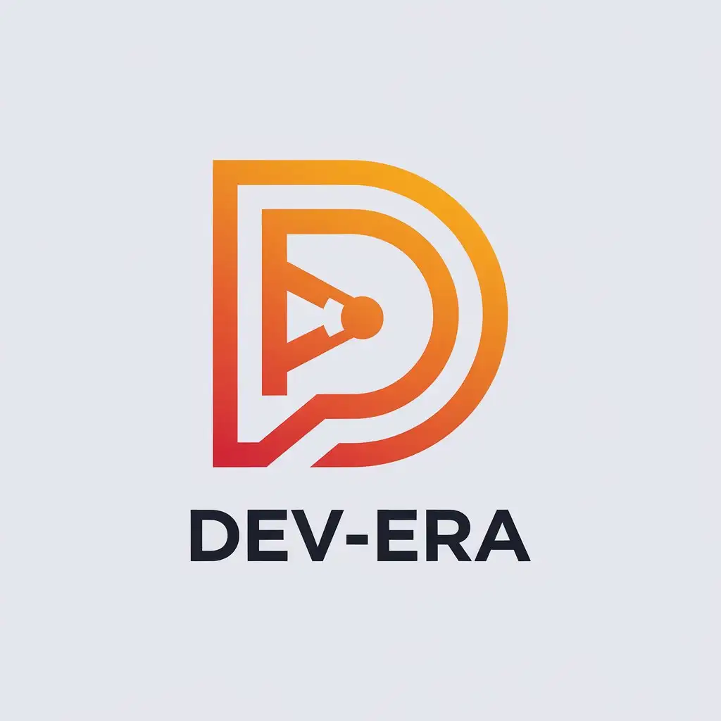 LOGO Design for DEVERA Minimalistic D Lettermark for AI Software Development Company